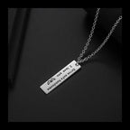 Letter Pendant Necklace — Stainless Steel