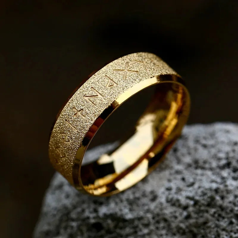 Vintage Odin Norse Viking Amulet Rune Rings For Men Cool Stainless Steel Celtic Knot Ring Wedding Jewelry Valentine's