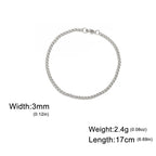 My Shape Fashion Cuban Chain Men Bracelet Stainless Steel 3/5/7/9mm Width Chain Bracelets Figaro Chain Boy Wrist Jewelry Couple