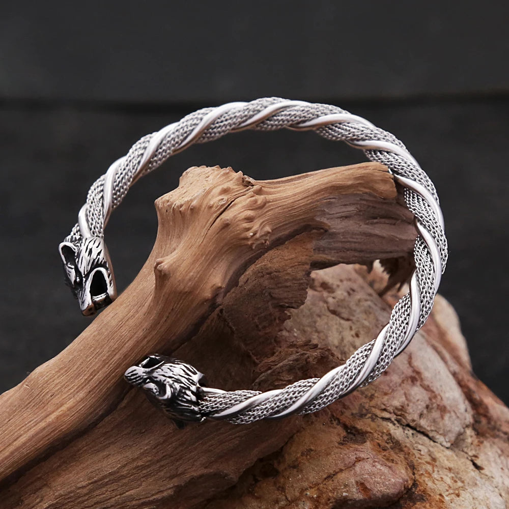 Wolf Head Bracelet — Stainless Steel