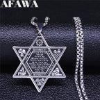 Star of David Solomon Necklace — Stainless Steel