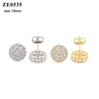 Full Moissanite D Color Women's Men Hip-hop Earrings 925 Sterling Silver Screw Ear Stud High Quality Fine Jewelry for Women Gift