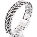 Massive Braided 20MM Width Chain Bracelet for Man Polished Stainless Steel Wrist Jewelry Accessories Men's Bracelets