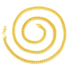 24K Gold Boss Necklace 4mm 60cm