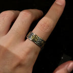 Celtic Dara Knot Spiral Open Ring — Silver-Tone