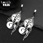 Snake Egyptian Steel Earrings Dark Cobra Gothic