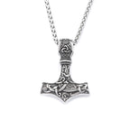 Thor Mjolnir Steel Pendant Vintage Vikings Hammer