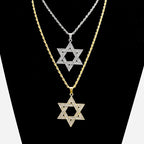 Iced Out Star of David Gold Pendant
