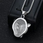 Vintage Leopard Head Pendant Necklace — Stainless Steel