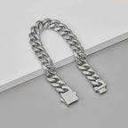 Width 9MM 316L Stainless Steel Encrypted Cuban Chain Bracelet For Men Fashion Hip Hop Party Accessories Boyfriend Gift