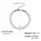 Lemegeton Charm Witch Celtic Knot Double Layer Bracelets Women Wicca Amulet Adjustable Chains Bracelet Stainless Steel
