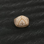 Triangle Cross Ring Sizes 8-10 — Copper Alloy