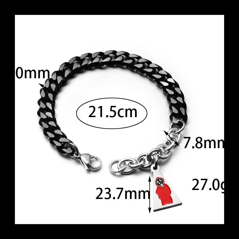 Halloween Ghost Bracelet — Stainless Steel