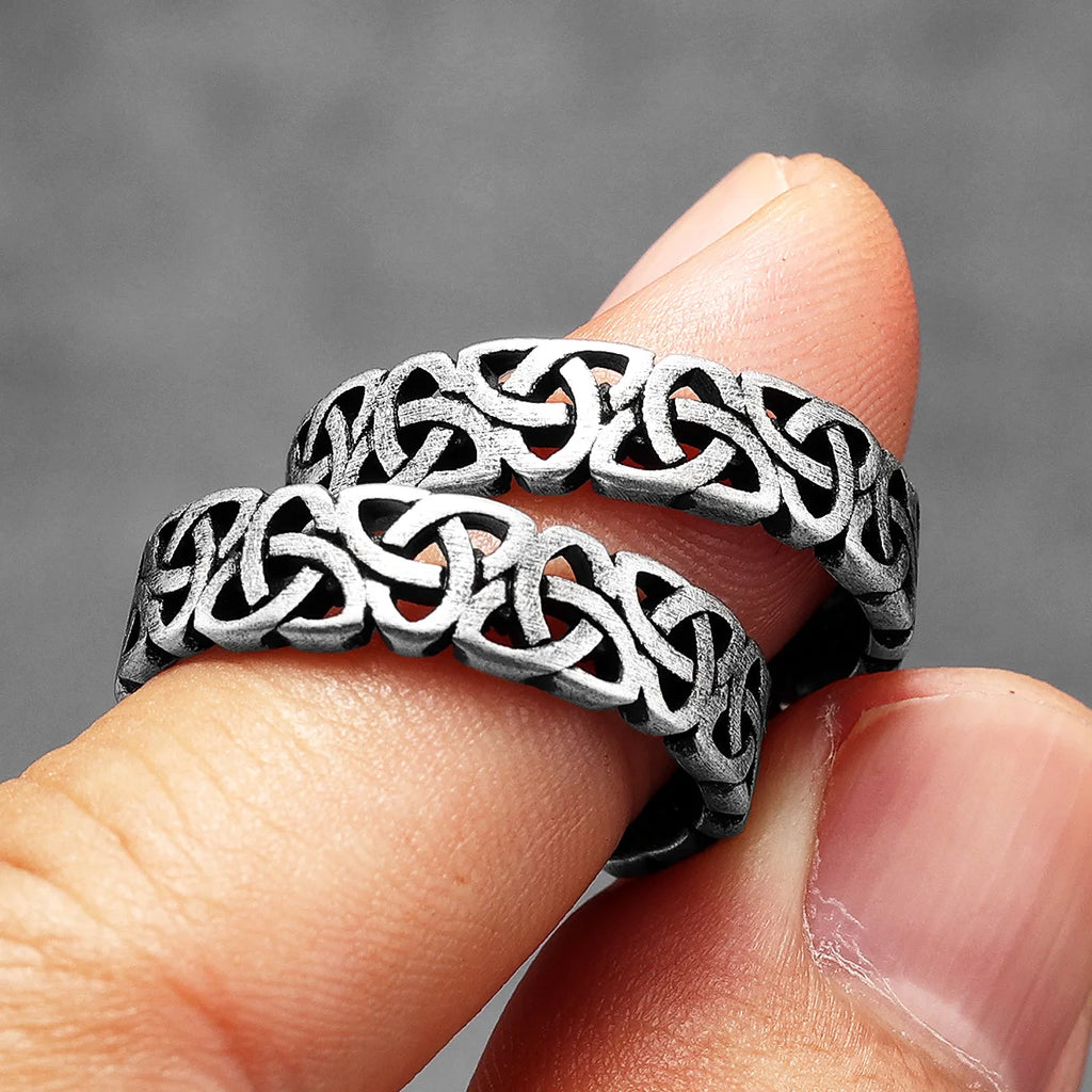 Celtic Knot Hollow Ring Stainless Steel