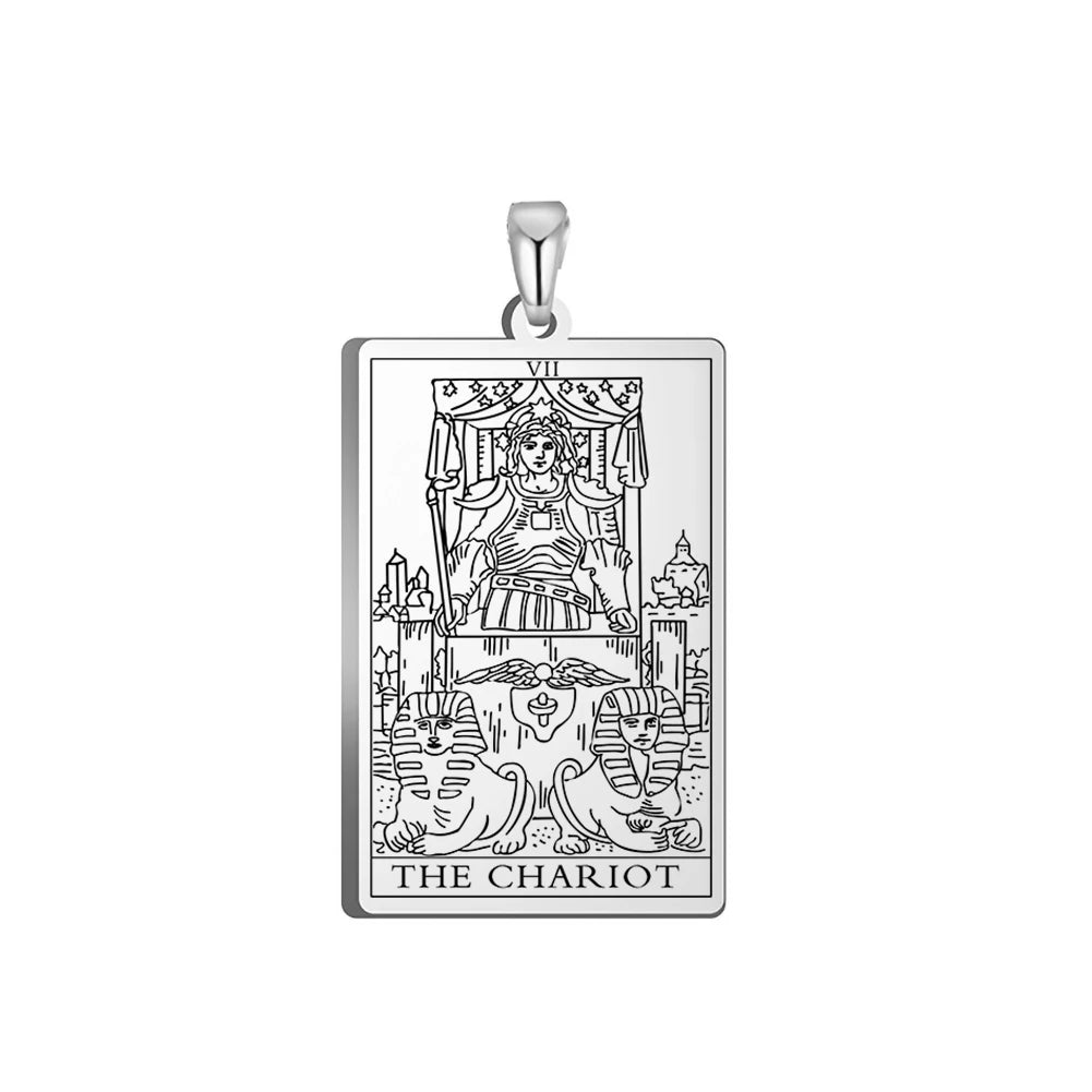 Tarot Major Arcana Amulet Necklace — Stainless Steel