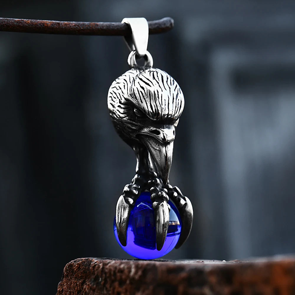 Eagle Claw Pendant Necklace — Stainless Steel
