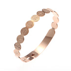 Fashion Design Stainless Steel Curved Tableware Fork Open Bracelet Men and Women Personality Charm Hip Hop Casual