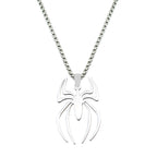  Stainless Steel Simple Personalized Spider Keychain Pendant Men and Women Fashion Party Pendant Necklace Charm Gifts