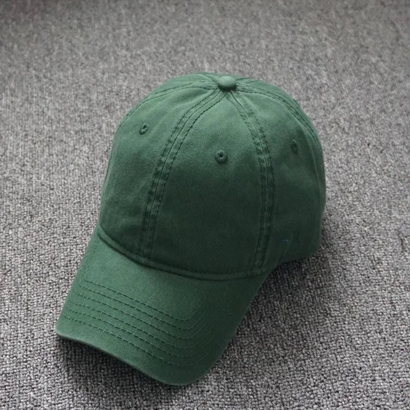 Oversized Cotton Baseball Cap — Adjustable Fit