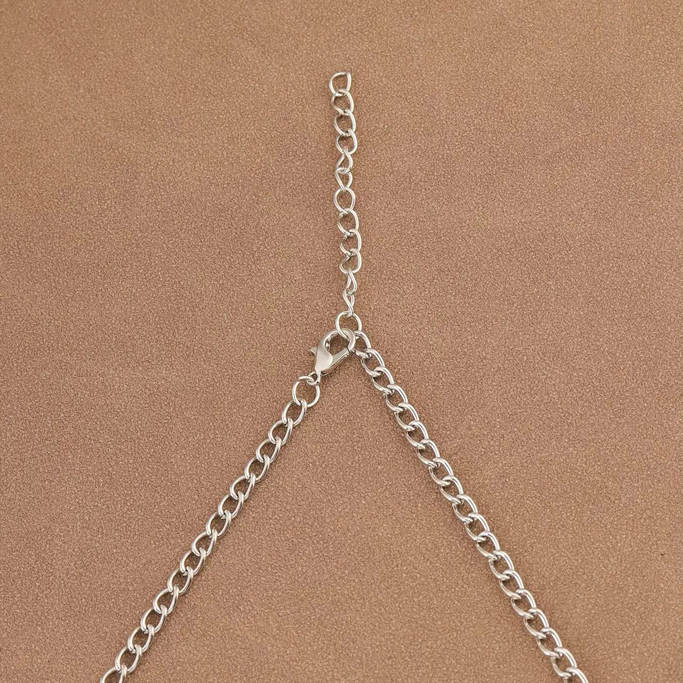 Large Pentacle Pentagram Round Star Of David Pendant Necklace Adjustable Length Long Jewelry Choker Link Chain Lagenlook 34"