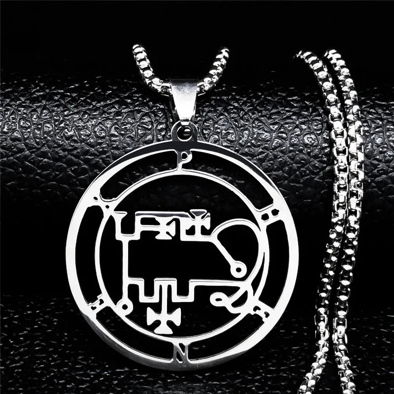 Astaroth Sigil Pendant Necklace — Stainless Steel