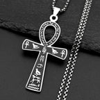 Egyptian Ankh Cross Pendant Necklace — Gold