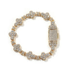 UWIN Tennis Chain Necklace with Full Iced Star/Cross CZ Stones Fashion Luxurious Choker Hip Hop Jewelry for Gift