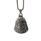 3D Design Motorcycle Guardian Bell Punk Style Wing Design Biker Good Luck Charm Alloy Retro Angel Pendant Bell Daily Wear