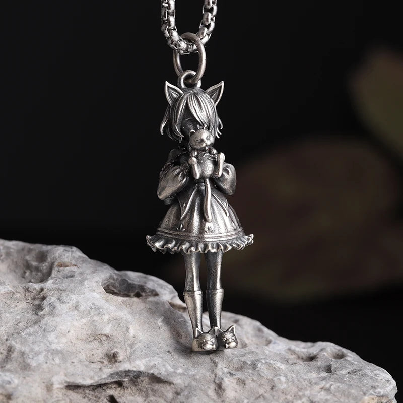 Vintage Cthulhu Mythos Octopus Sea Monster Pendant Necklace for Men Hip Hop Fashion Cool Jewelry Gift