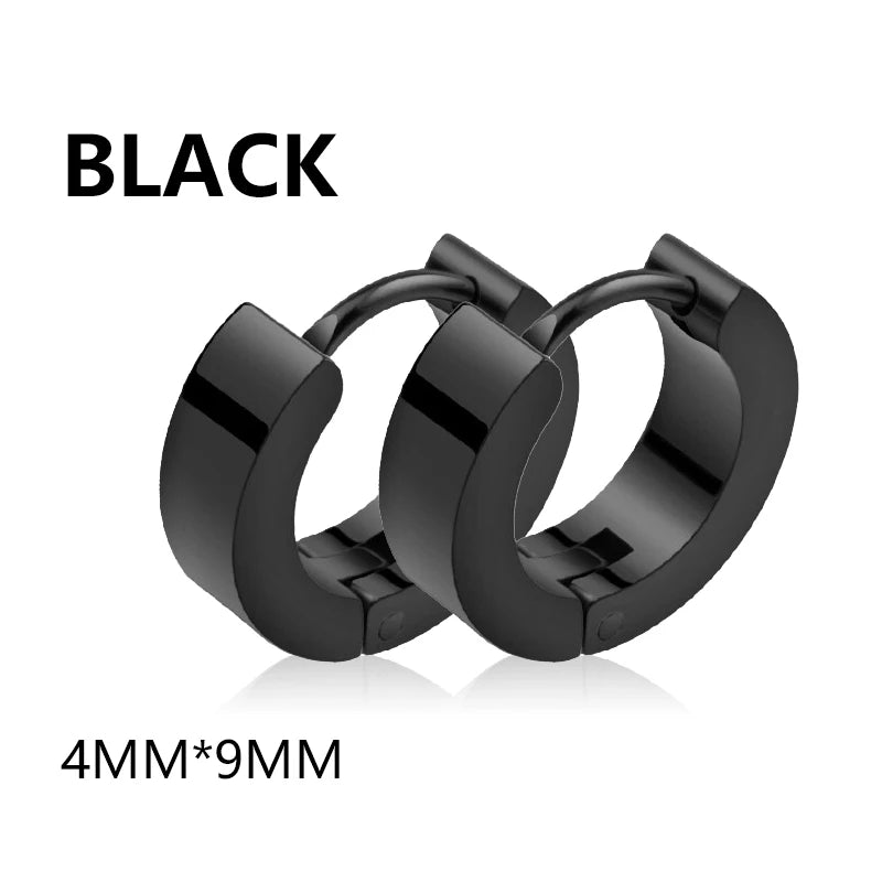 1 pair Fashion Simple Padlock Pendant Stainless steel lock Shaped Stud Earrings For Women Punk Hip Hop Style Ear