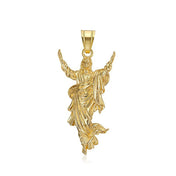 Jesus Pendant Necklace — Gold-Tone, Stainless Steel
