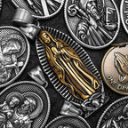 Virgin Mary Cross Pendant — Stainless Steel