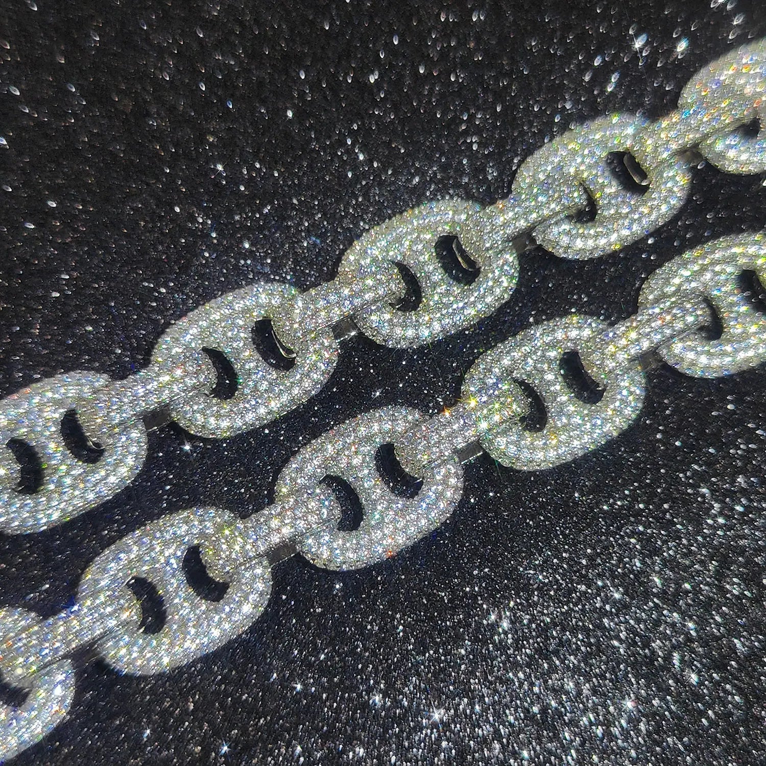 Iced Out Cuban Chain Necklace Stainless Steel 16MM
