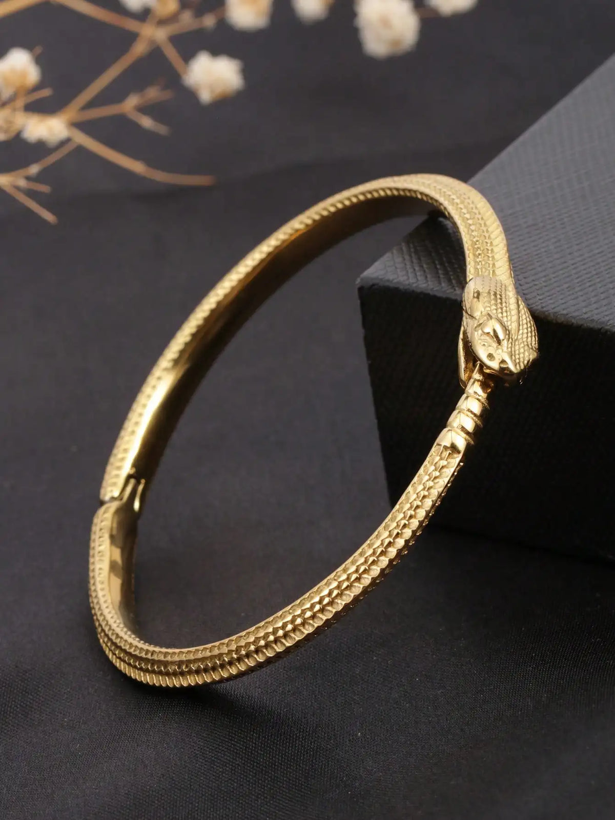 Vintage Snake Bracelet 61mm — Gold-Tone, Stainless Steel