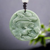 Phoenix Vintage Jade Necklace