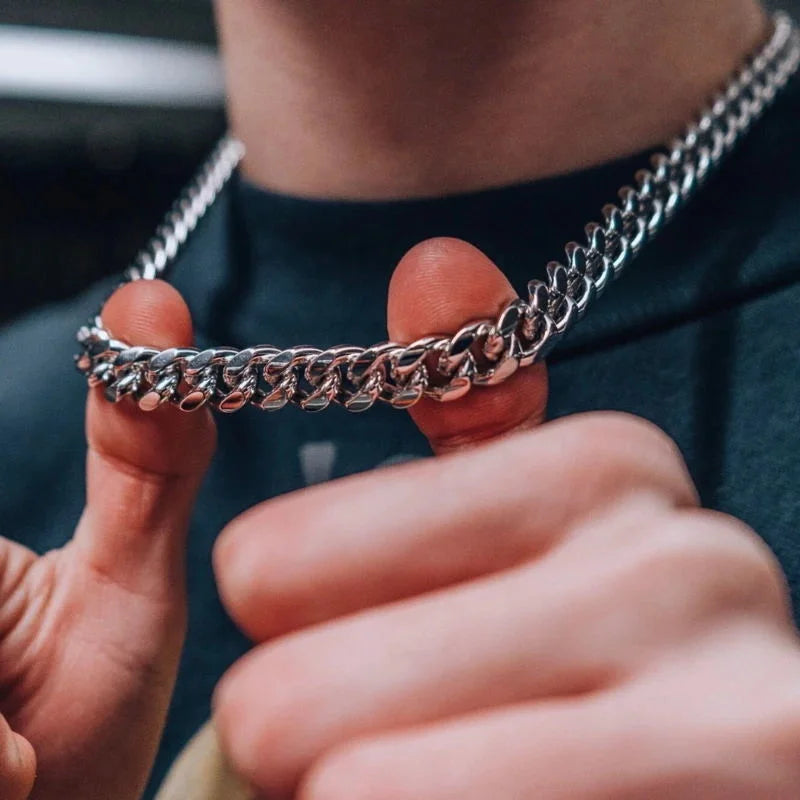 Cuban Link Chain Necklace 3-7mm — Stainless Steel