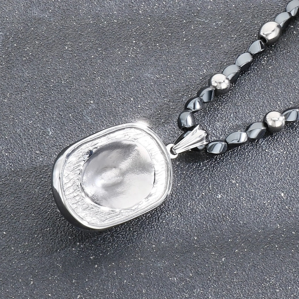 Retro Lion Head Dog Tag Necklace — Stainless Steel