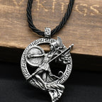 1pcs Warrior Goddess Minerva Necklace Greek Mythology Men's Necklace Roman Jewelry Men's Pendant Jewelry