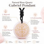 Iced Out Archangel Gabriel Pendant Necklace 30mm