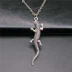 Cold Blooded Reptile Lizard Gecko Chameleon Pendant Necklace For Women Men