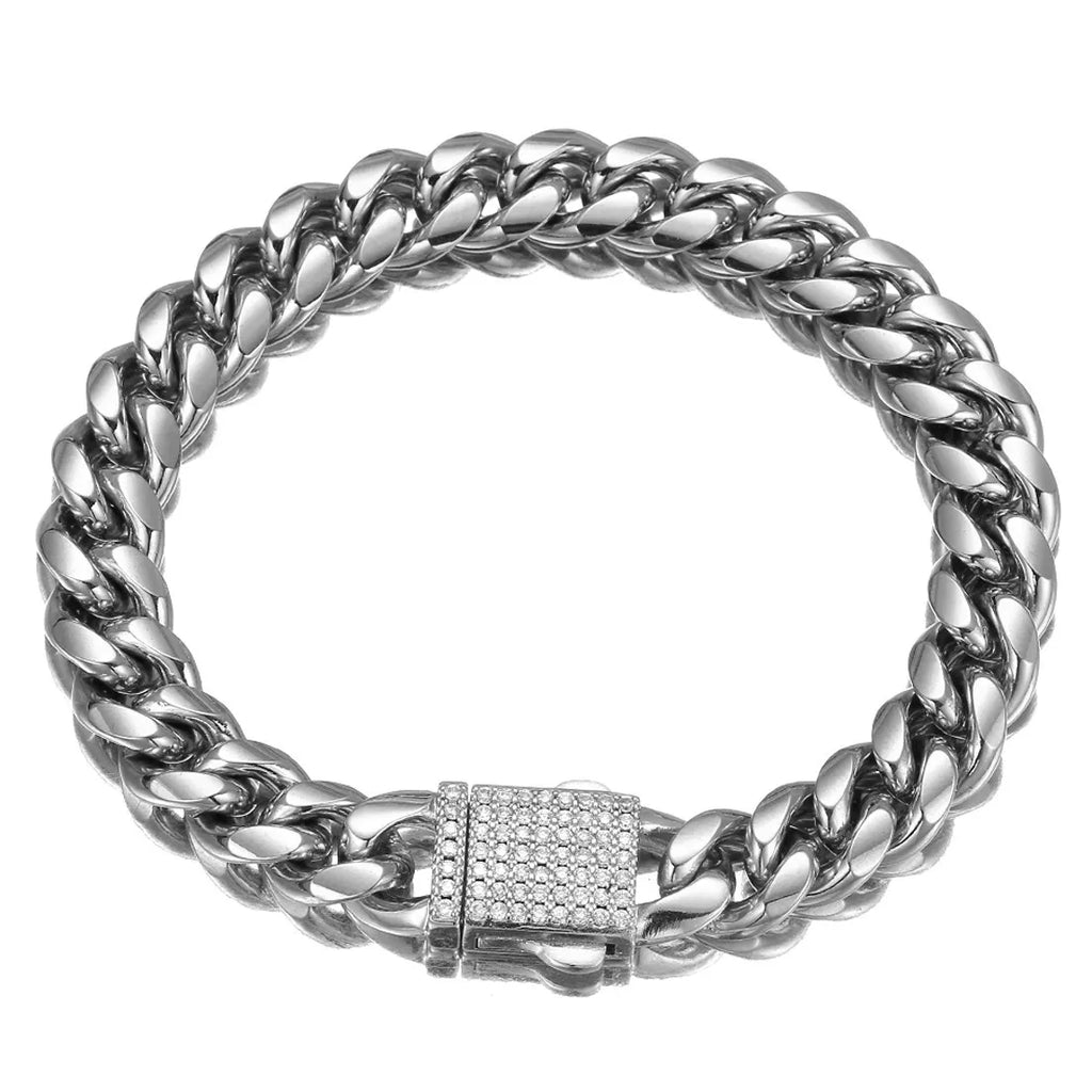 Iced Out Crystal Bracelet 6-14mm — Stainless