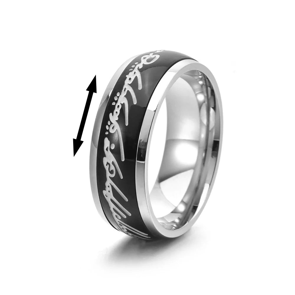 Vintage Stainless Steel Knights Templar Rings For Men Women Hip Hop Biker Cross Warriors Red Shield Ring Amulet Jewelry