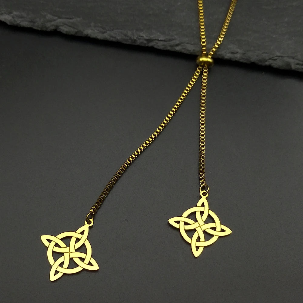 Celtic Steel Chain Witch Knot Witchcraft Sweater