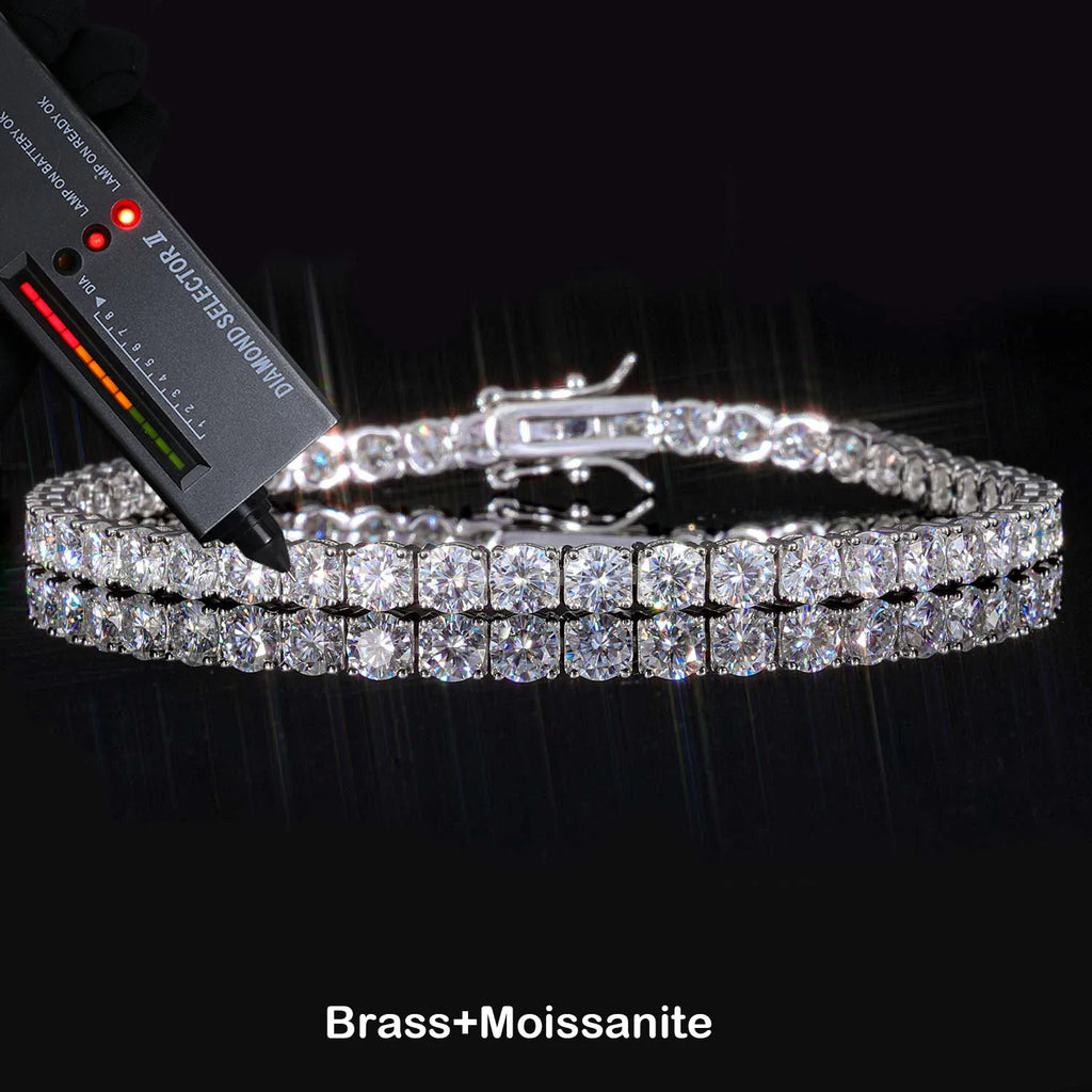 Tennis Bracelet Stainless Steel Moissanite 2/3/4/5MM