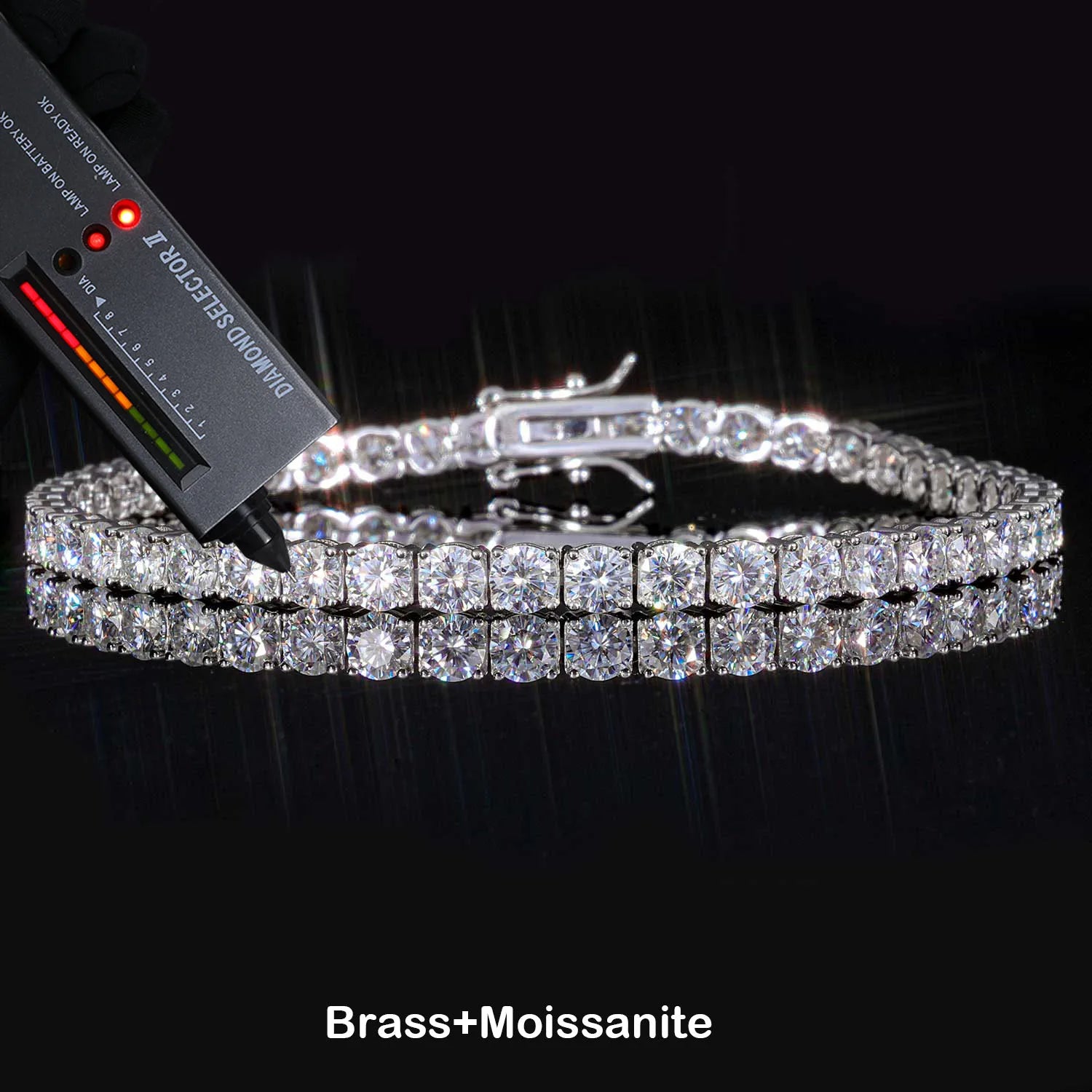 Tennis Bracelet Stainless Steel Moissanite 2/3/4/5MM