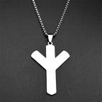 Norse Viking Compass Cross Pendant Necklace