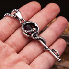 Snake Stainless Steel Pendant Necklace