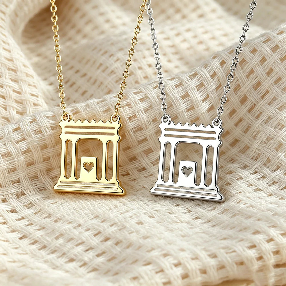 Jerusalem Temple Pendant Necklace — Jewish