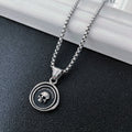 Memento Mori Skull Pendant Necklace — Stainless