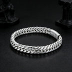 Men's Hip Hop Cuban Chain Bracelet Stainless Steel Wristband Magnetic Clasp Punk Style Trendy Fashion Jewelry Gift for